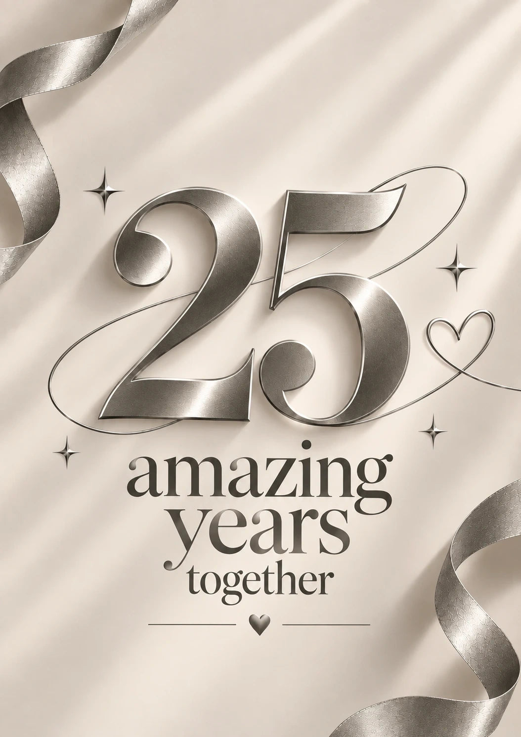 Anniversary - Personalised Card — with punch holes
