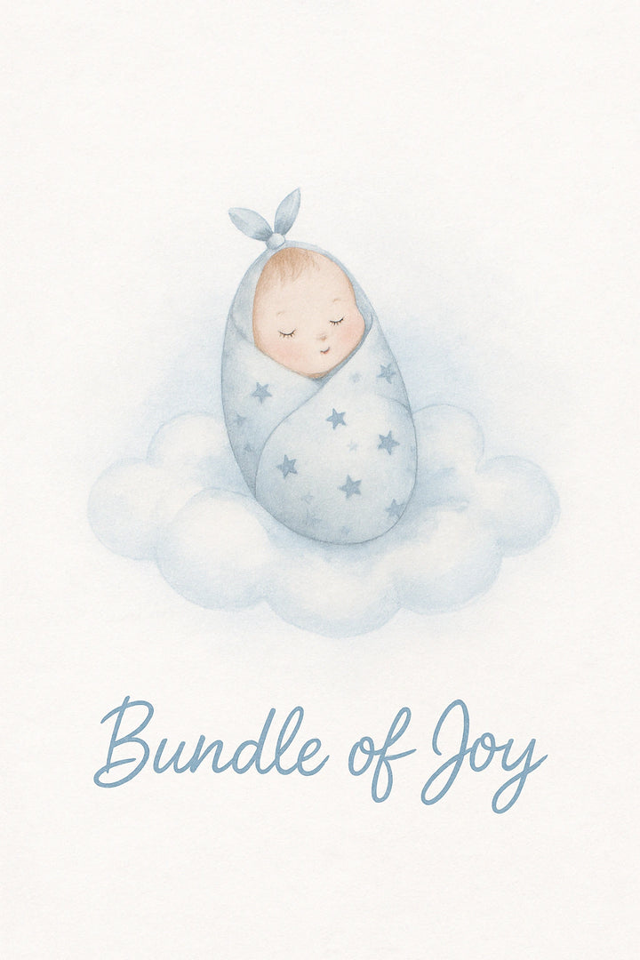 New Baby Personalised Card