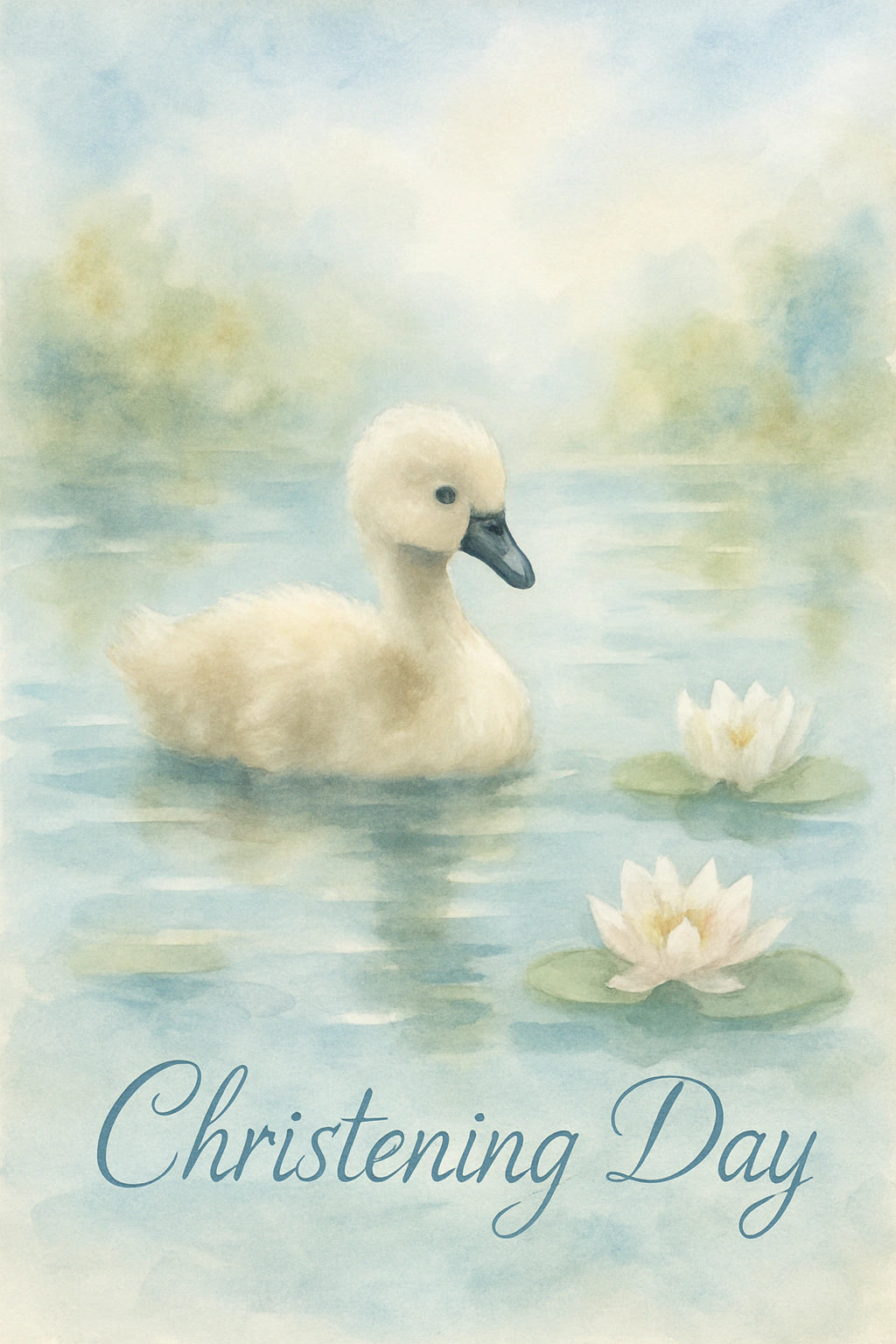Christening Personalised Card