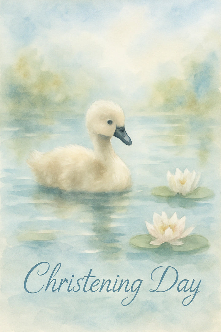 Christening Personalised Card