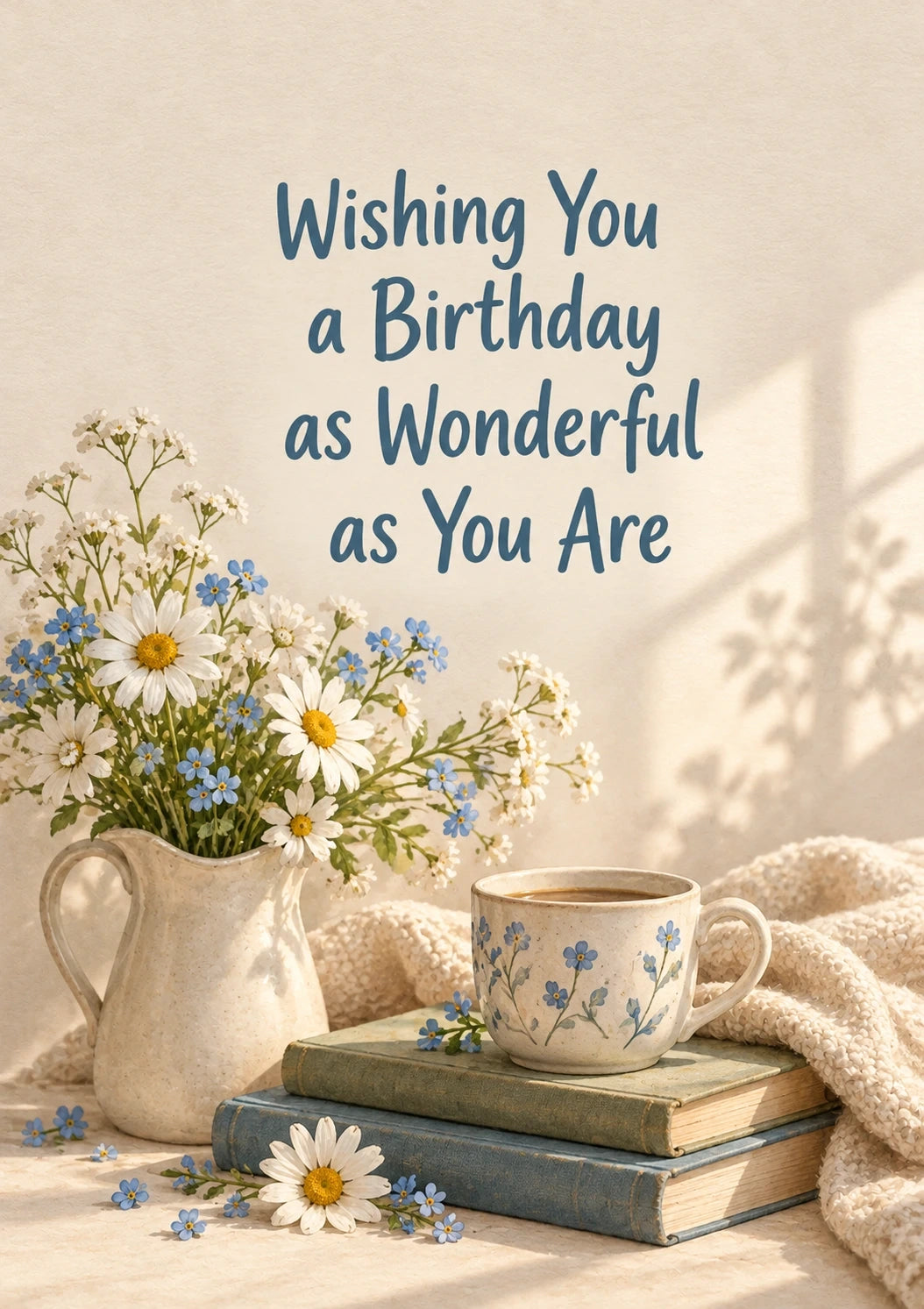 Birthdays - Personalised Card — with punch holes