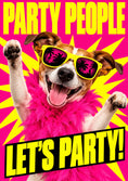 Load image into Gallery viewer, Funny Party Dog in Sunglasses Birthday Card
