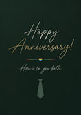 Load image into Gallery viewer, Rainbow Heart Two Dads Happy Anniversary Card
