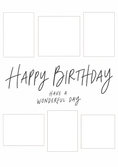 Load image into Gallery viewer, 5 Photo Collage Layout Photo Upload Birthday Card
