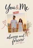 Load image into Gallery viewer, You & Me Always and Forever Photo Upload Valentine's Day Card for Boyfriend
