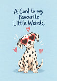Load image into Gallery viewer, Funny Dalmatian Heart Sunglasses Anniversary Card for Her
