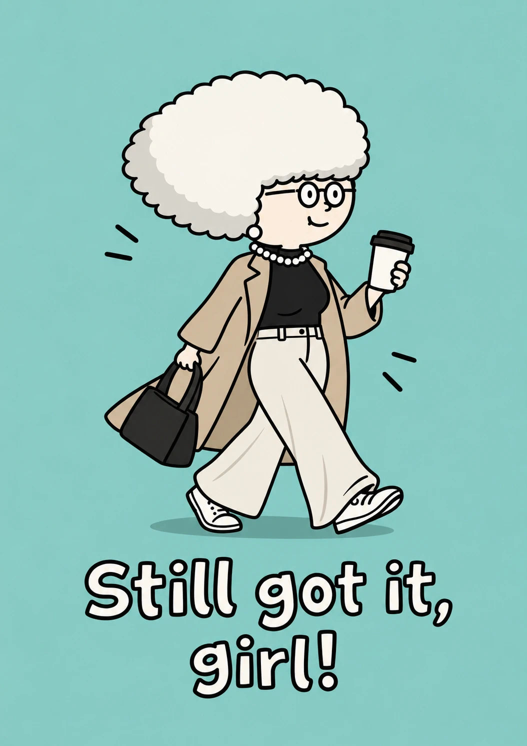 Funny Stylish Older Lady "Still Got It" 60th Birthday Card for Her