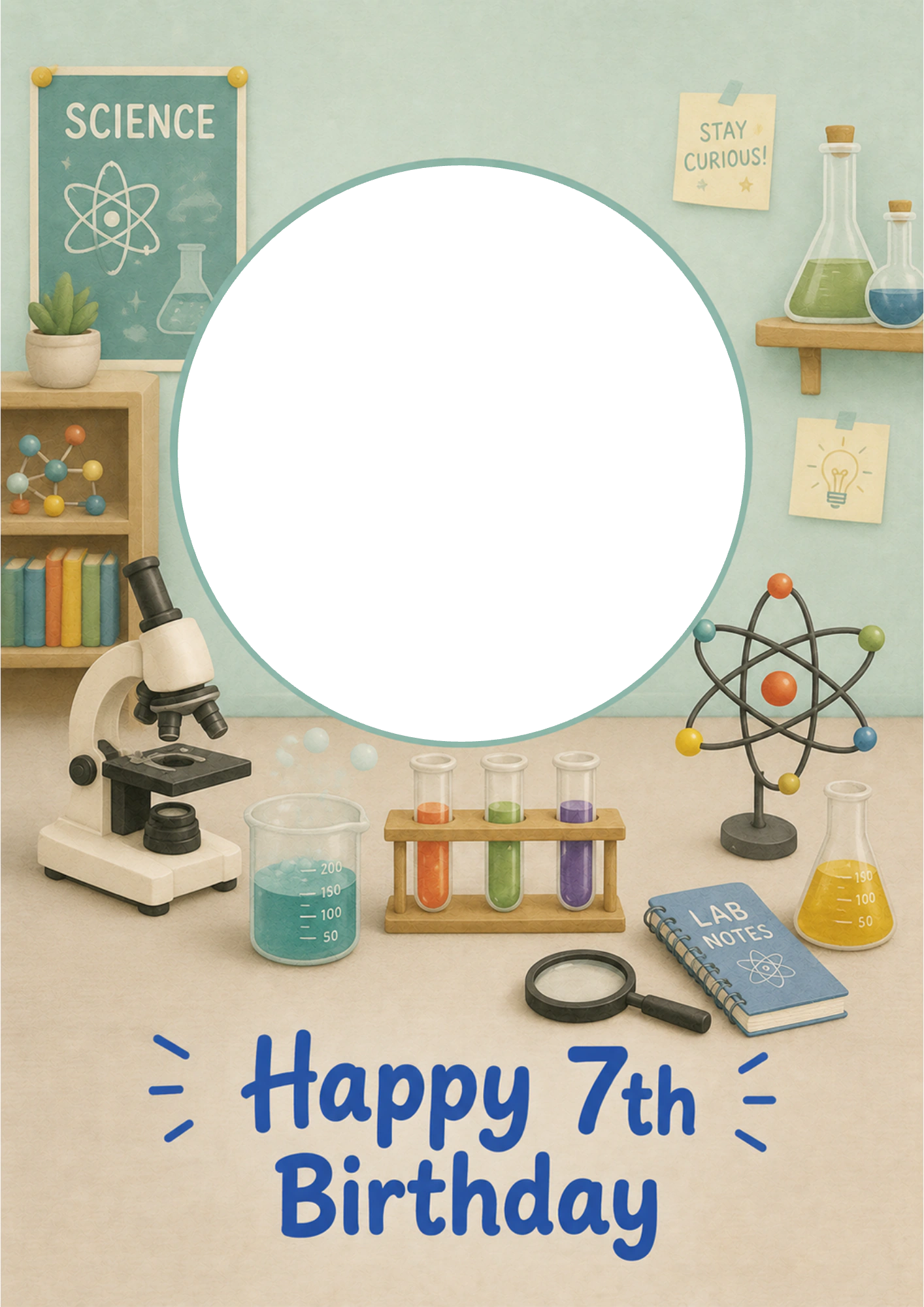 Birthdays - Personalised Card — with punch holes