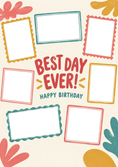 Load image into Gallery viewer, Birthdays - Personalised Card — with punch holes
