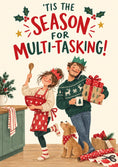 Load image into Gallery viewer, Christmas - Personalised Card — with punch holes
