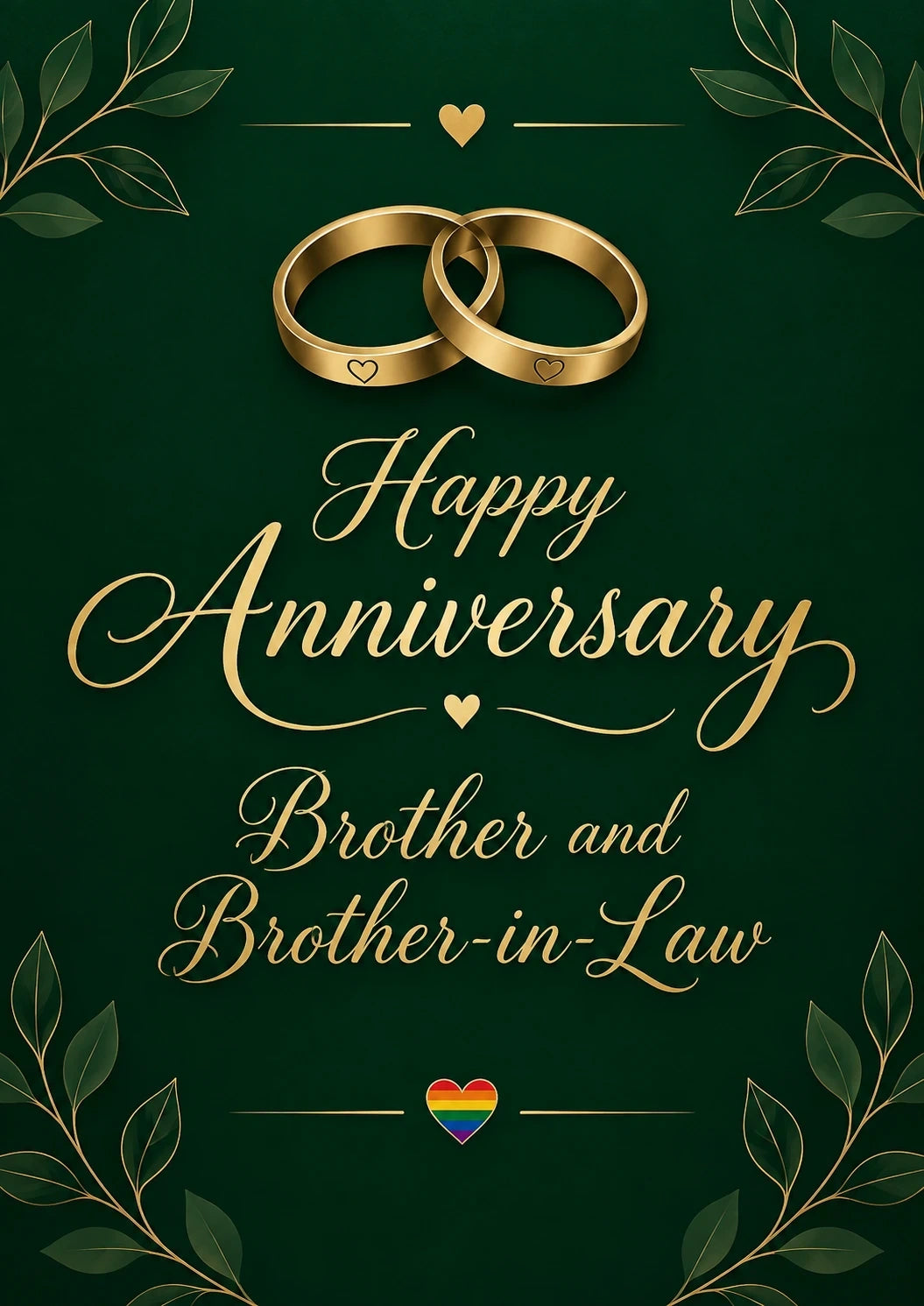 Anniversary - Personalised Card — with punch holes