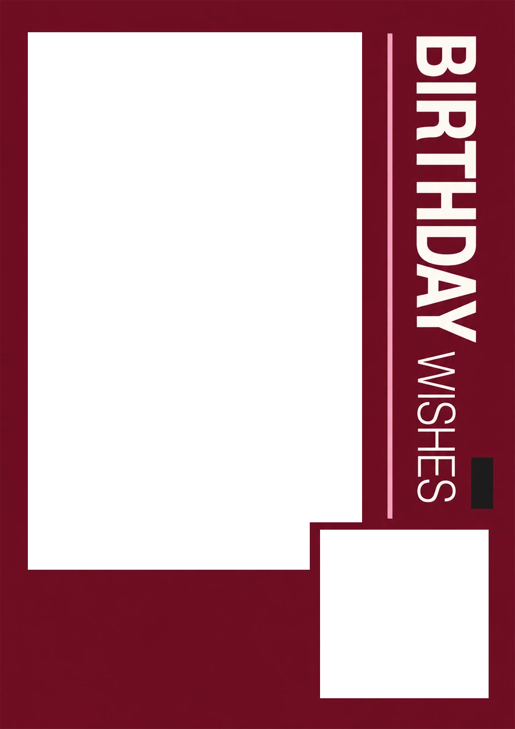 Birthdays - Personalised Card — with punch holes