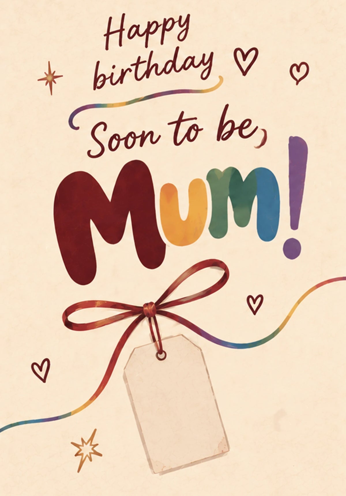Birthdays - Personalised Card — with punch holes