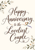 Load image into Gallery viewer, Anniversary - Personalised Card — with punch holes
