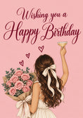 Load image into Gallery viewer, Birthdays - Personalised Card — with punch holes
