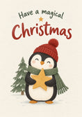 Load image into Gallery viewer, Christmas - Personalised Card — with punch holes
