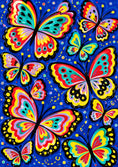 Load image into Gallery viewer, Vibrant Colourful Butterfly Pattern Thank You Card
