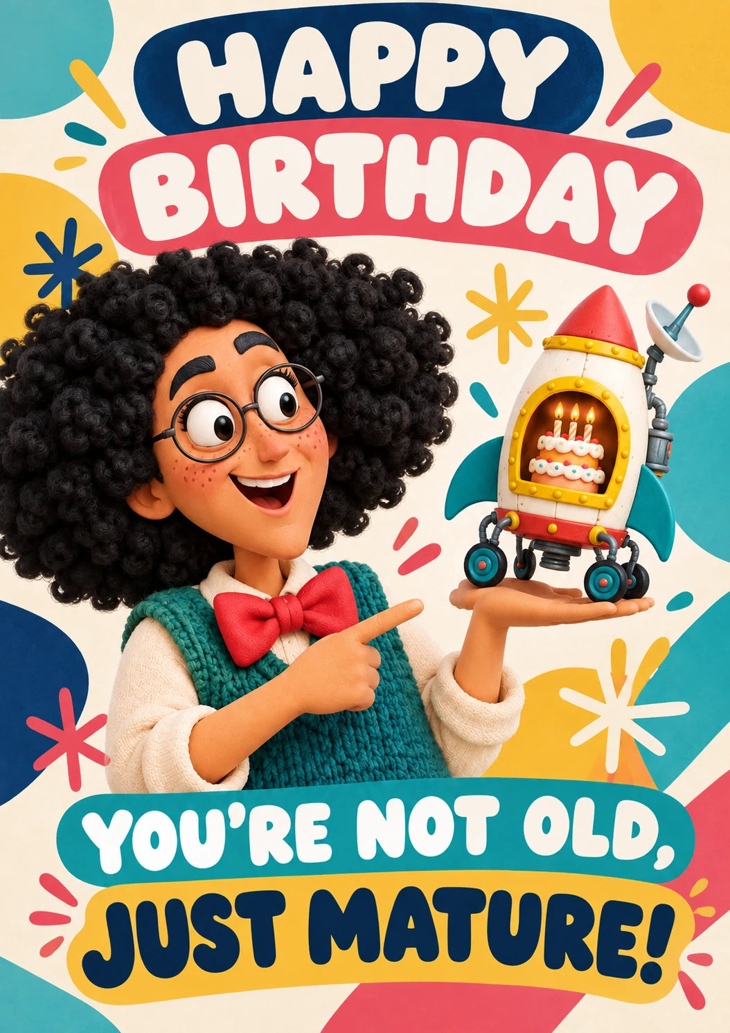 Funny You're Not Old Just Mature Birthday Card