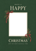 Load image into Gallery viewer, Funny Stacked Trio Green Festive Photo Upload Christmas Card
