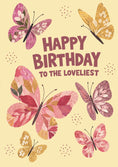 Load image into Gallery viewer, Heartfelt Floral Butterfly From the Heart 50th Birthday Card for Her
