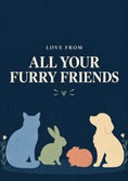 Load image into Gallery viewer, Furry Friends Pet Silhouettes Birthday Card
