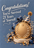 Load image into Gallery viewer, Birthdays - Personalised Card — with punch holes
