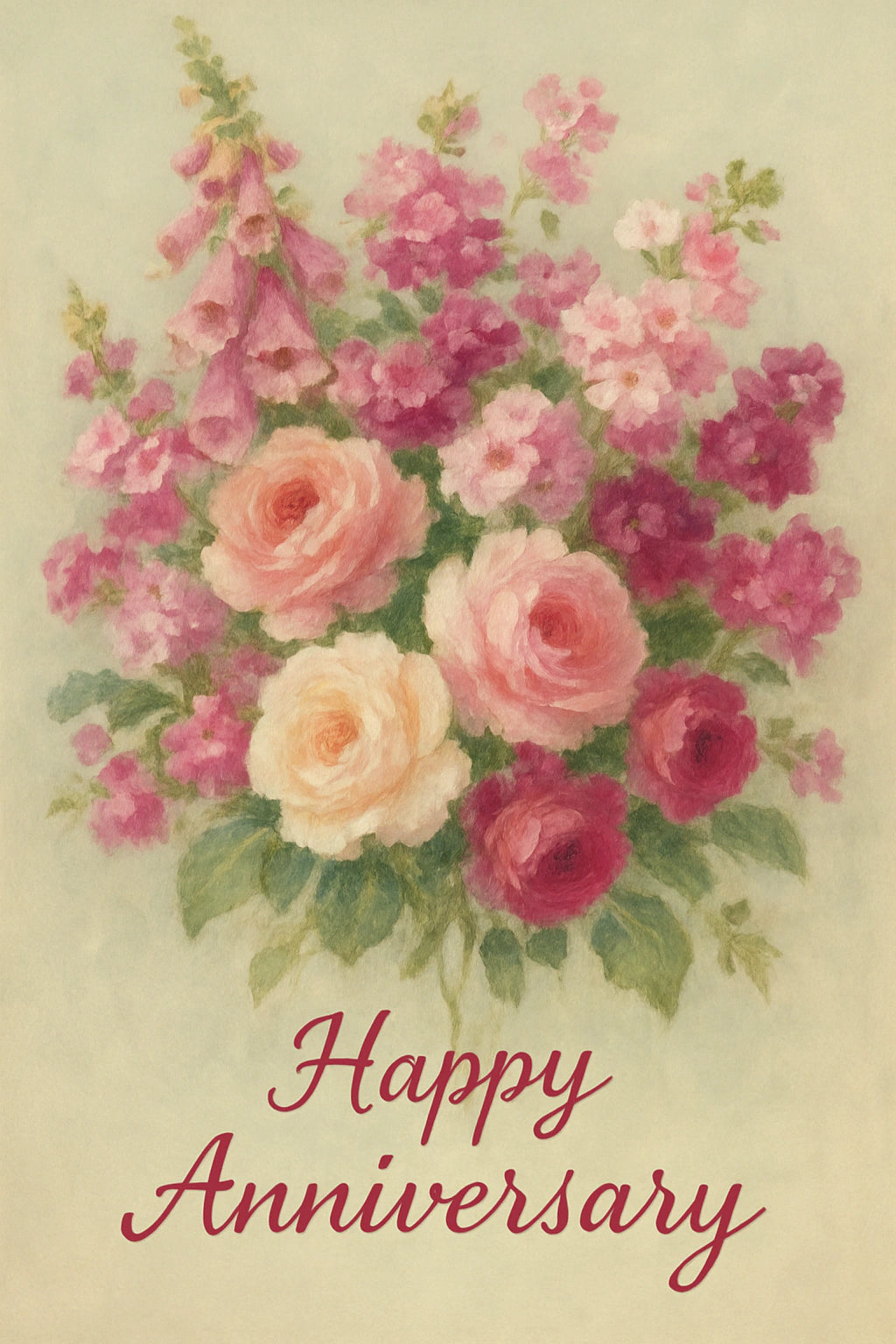 Anniversary Personalised Card