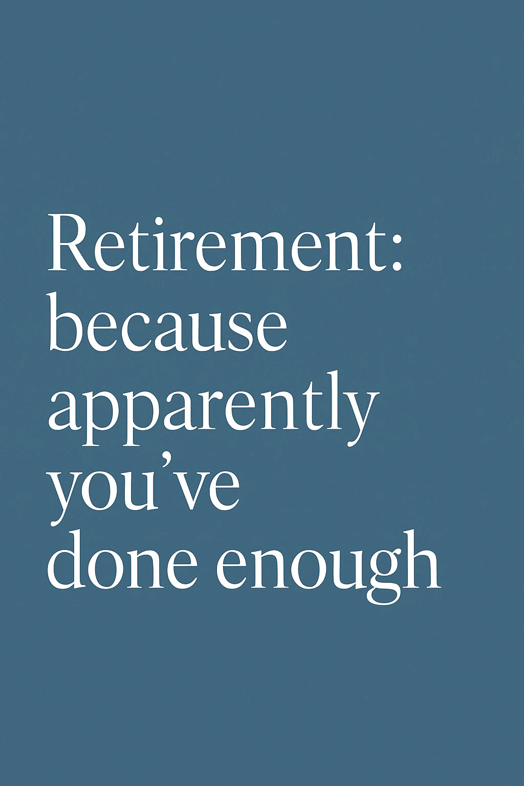 Retirement Personalised Card