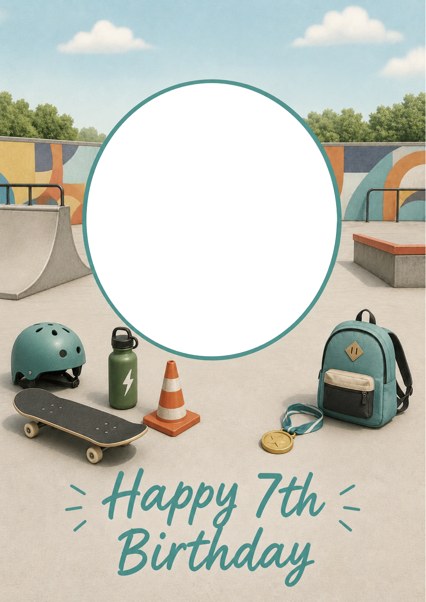 Birthdays - Personalised Card — with punch holes