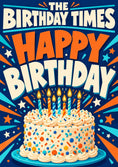 Load image into Gallery viewer, Birthdays - Personalised Card — with punch holes

