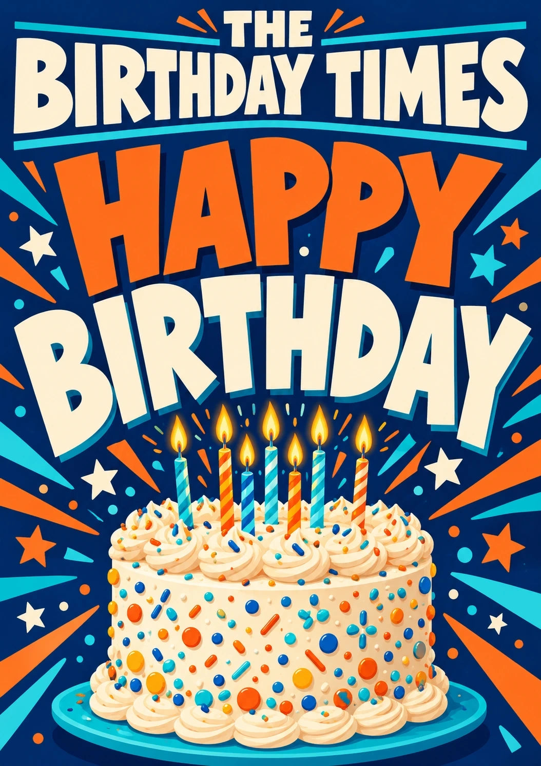 Birthdays - Personalised Card — with punch holes