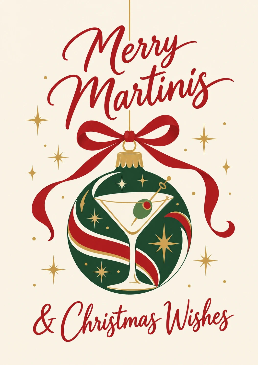 Christmas - Personalised Card — with punch holes