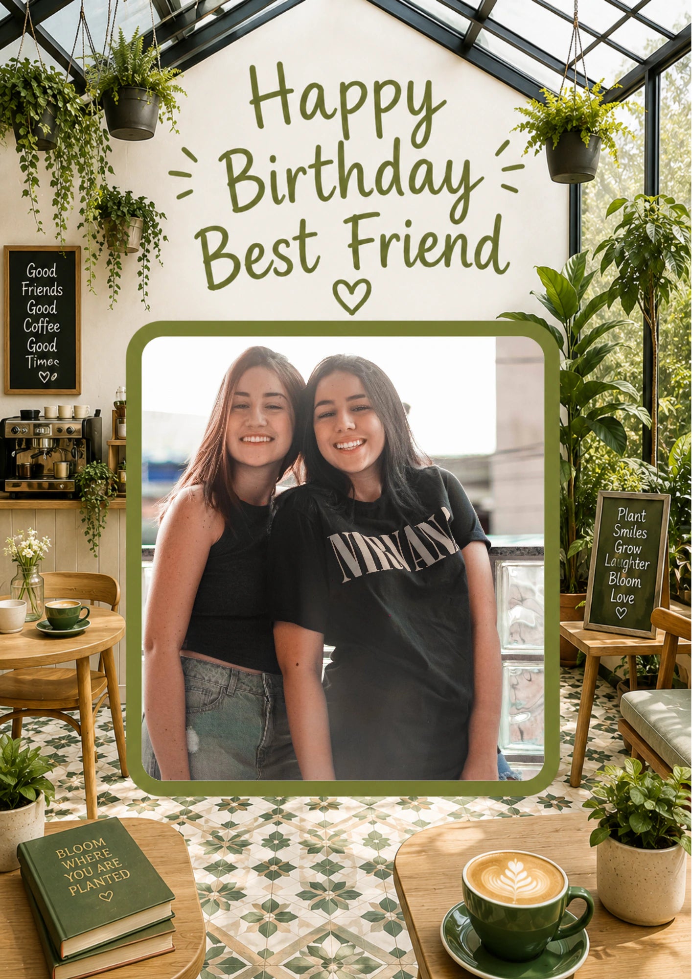 Birthdays - Personalised Card — with punch holes
