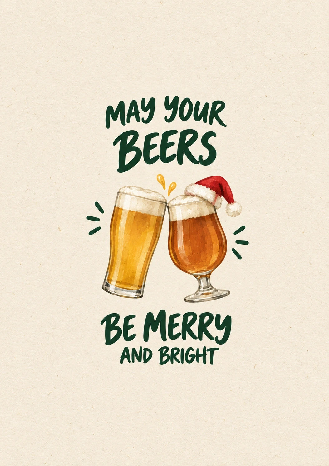 Christmas - Personalised Card — with punch holes
