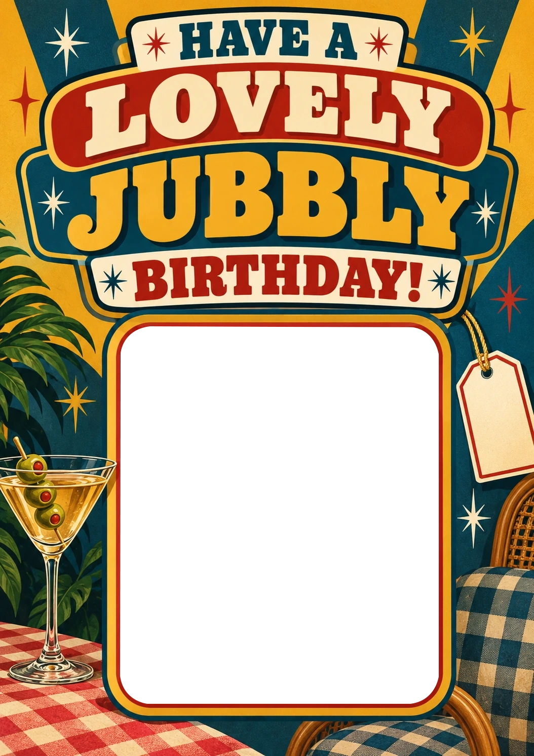 Birthdays - Personalised Card — with punch holes