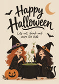 Load image into Gallery viewer, Halloween - Personalised Card — with punch holes
