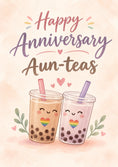 Load image into Gallery viewer, Anniversary - Personalised Card — with punch holes
