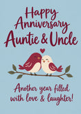 Load image into Gallery viewer, Anniversary - Personalised Card — with punch holes
