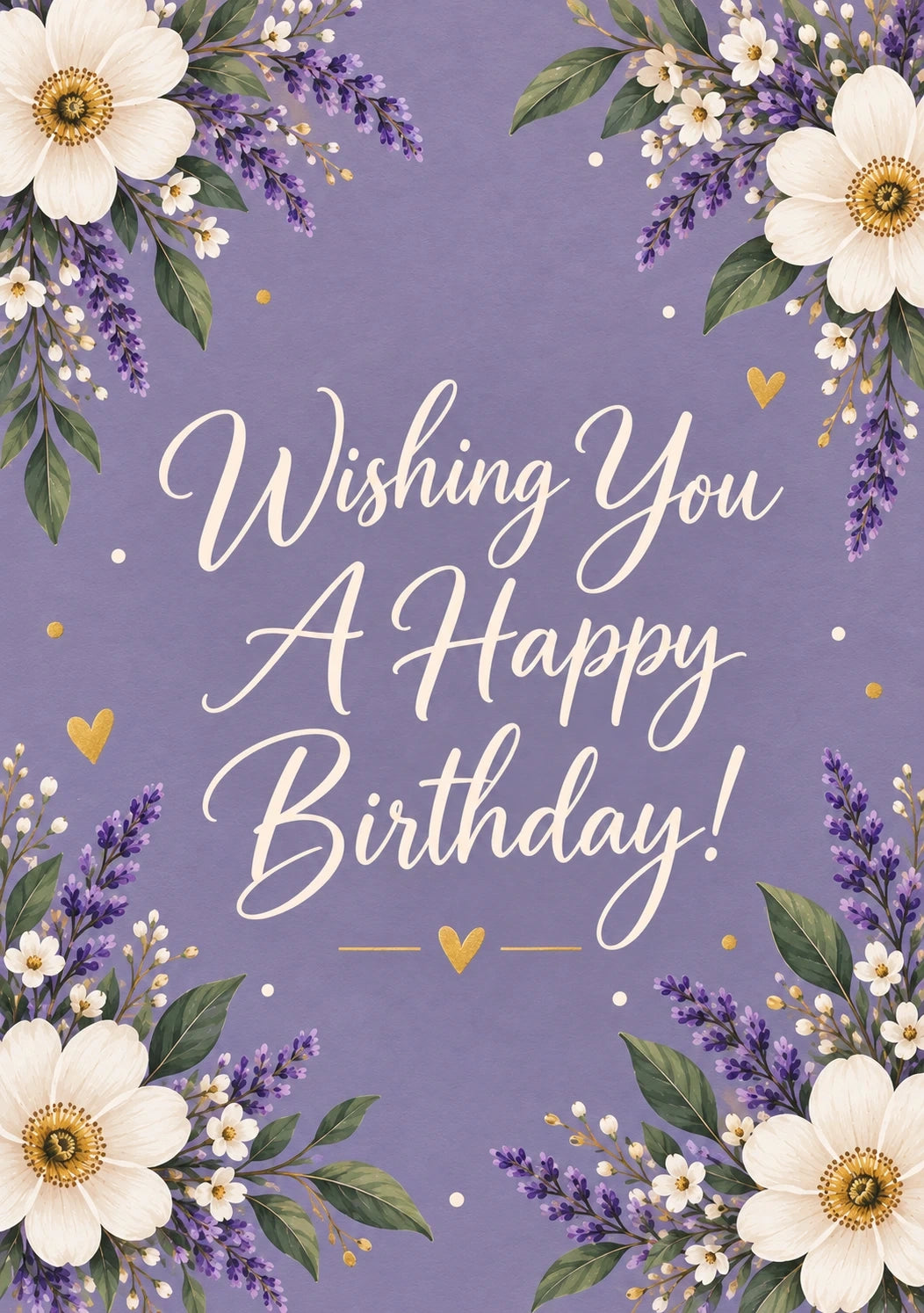 Birthdays - Personalised Card — with punch holes