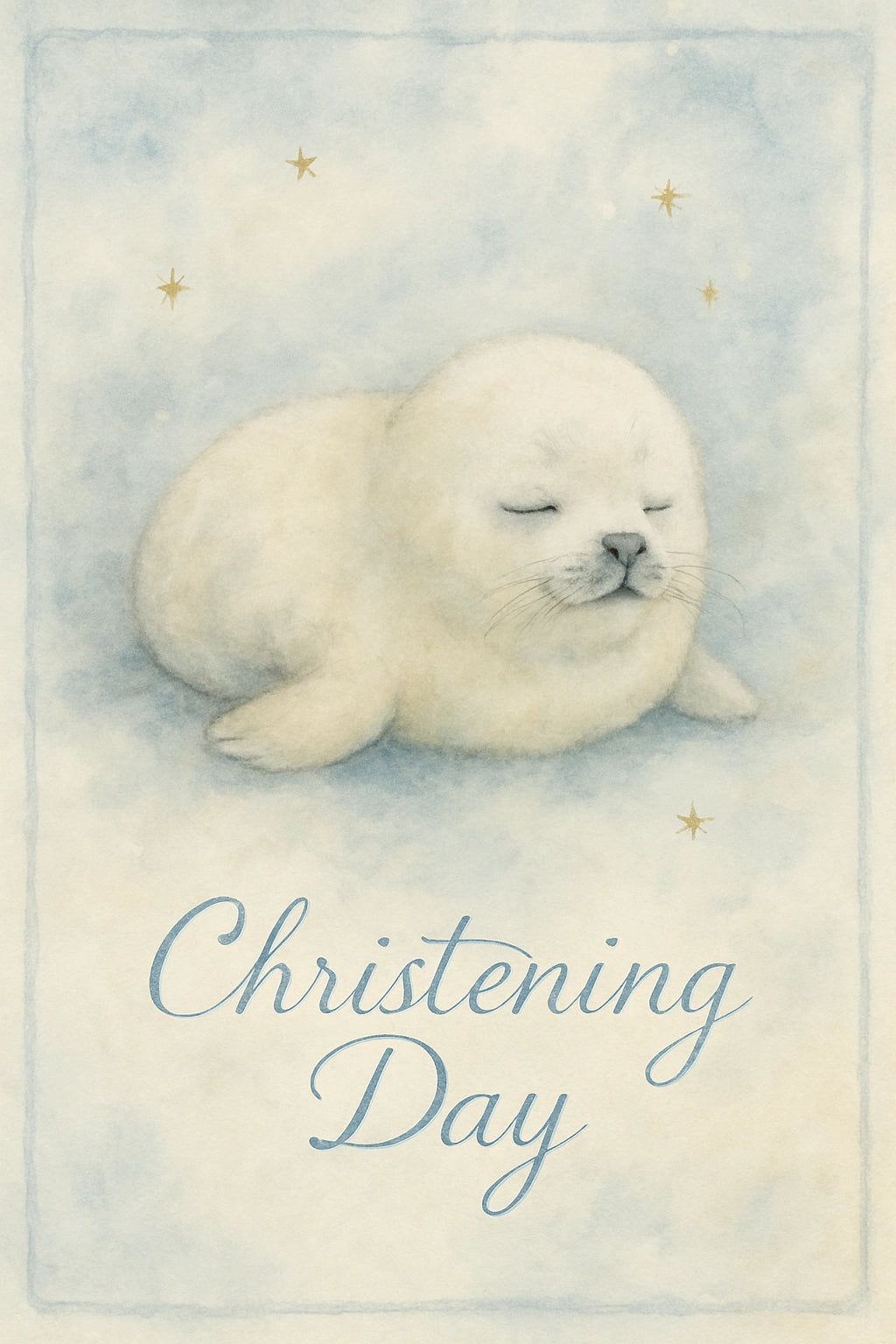 Christening Personalised Card