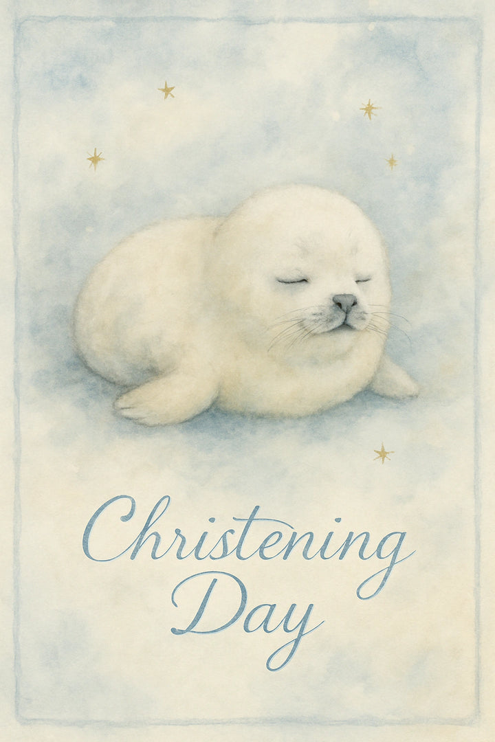 Christening Personalised Card