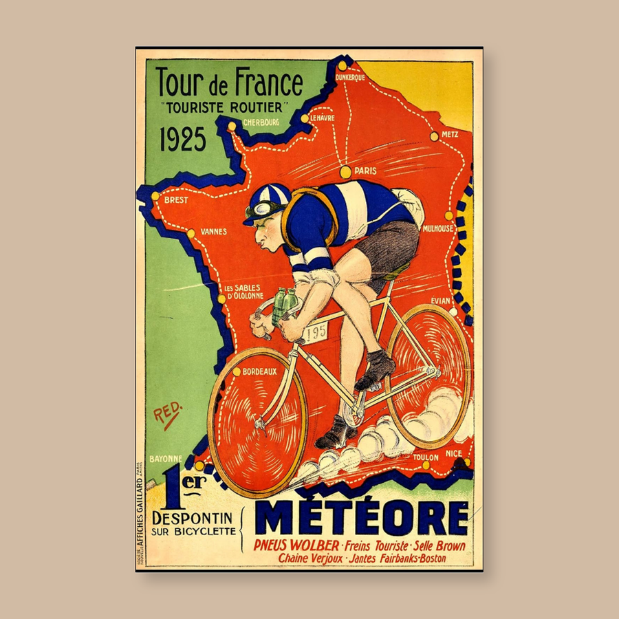 Tour De France 1925 A3 Poster – Satin Paper