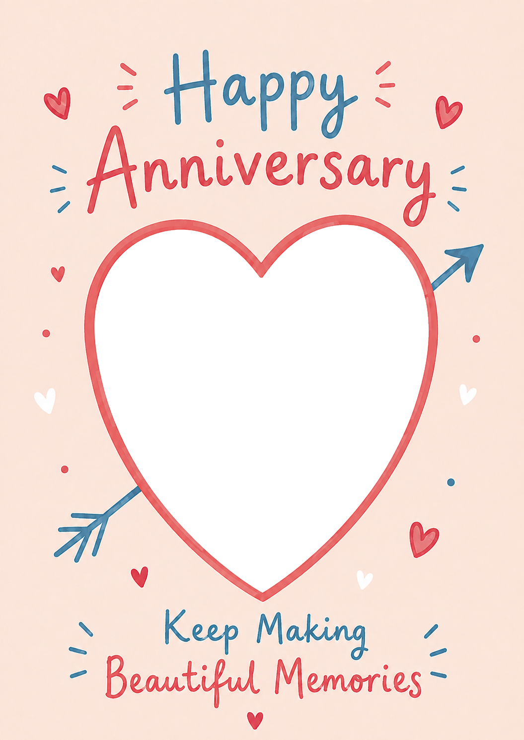 Keep Making Beautiful Memories Photo Upload Anniversary Card