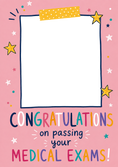 Load image into Gallery viewer, Colourful Star Confetti Photo Upload Congratulations Card
