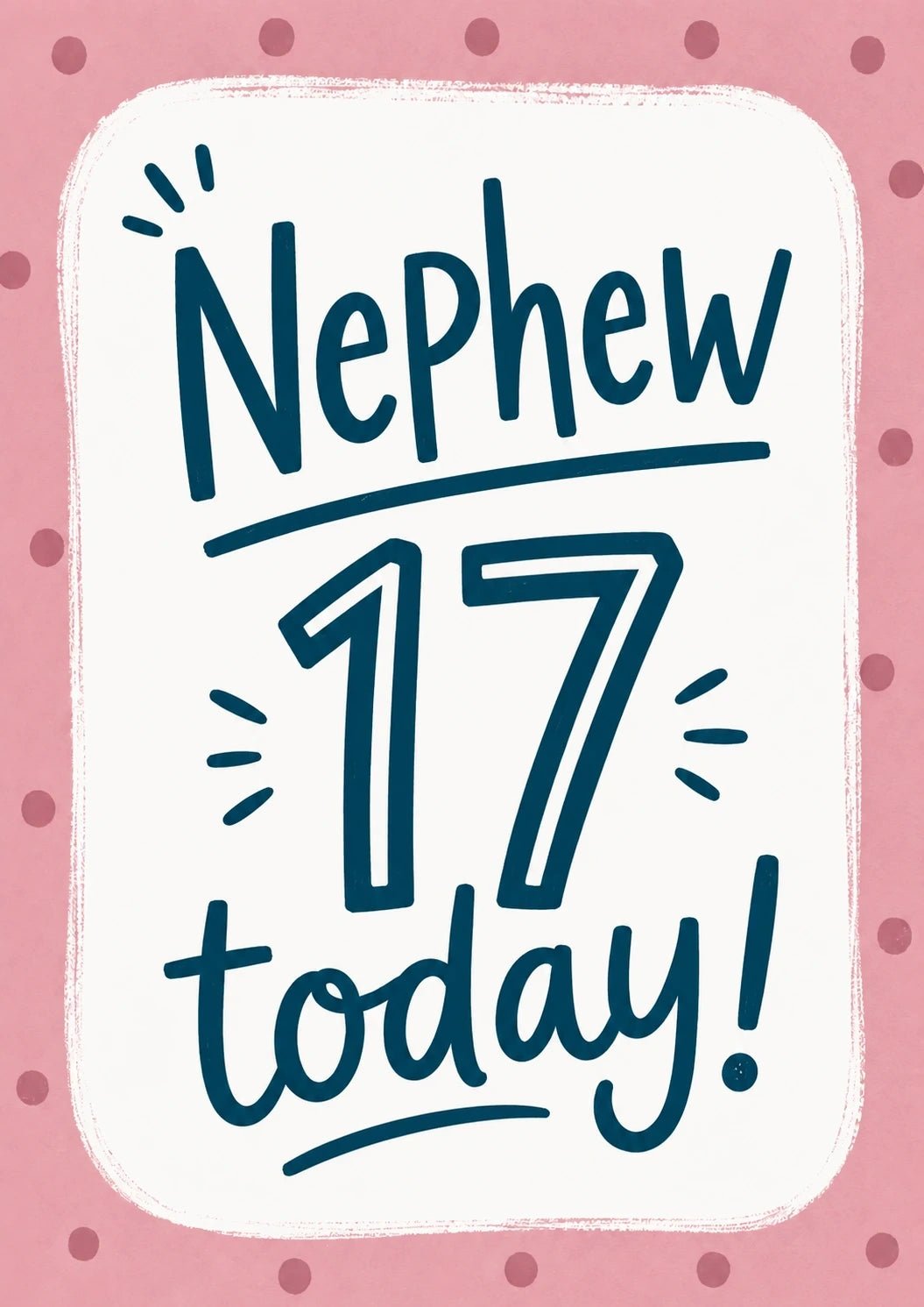 Birthdays - Personalised Card — with punch holes