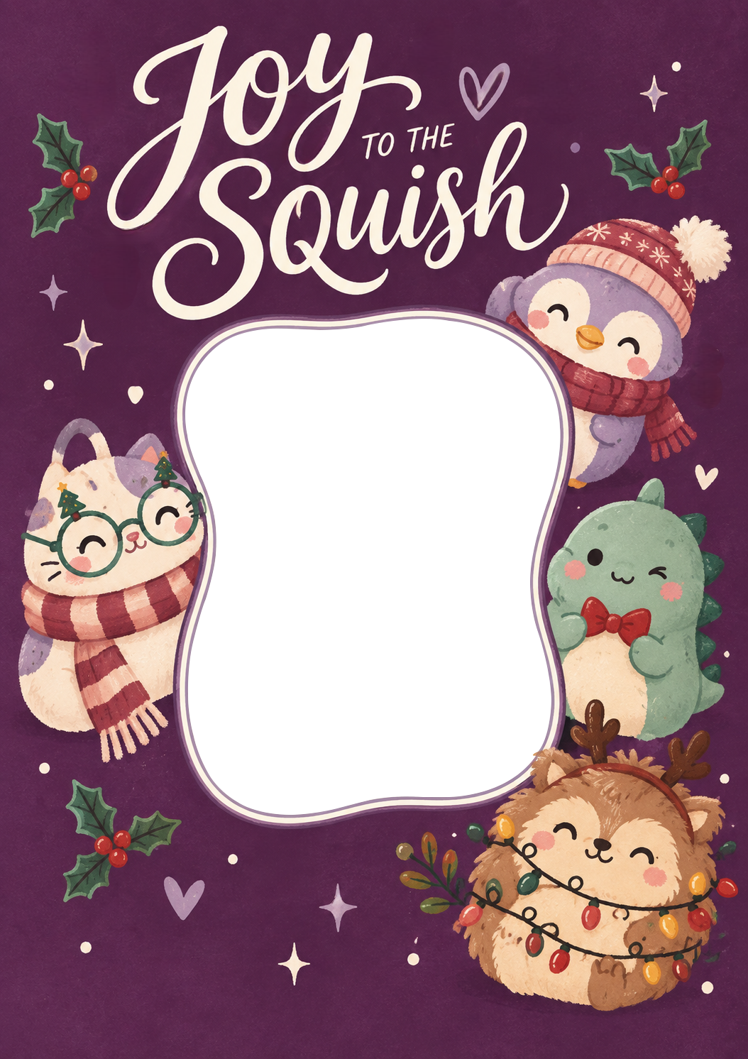 Joy to the Squish Squishmallows Photo Upload Christmas Card