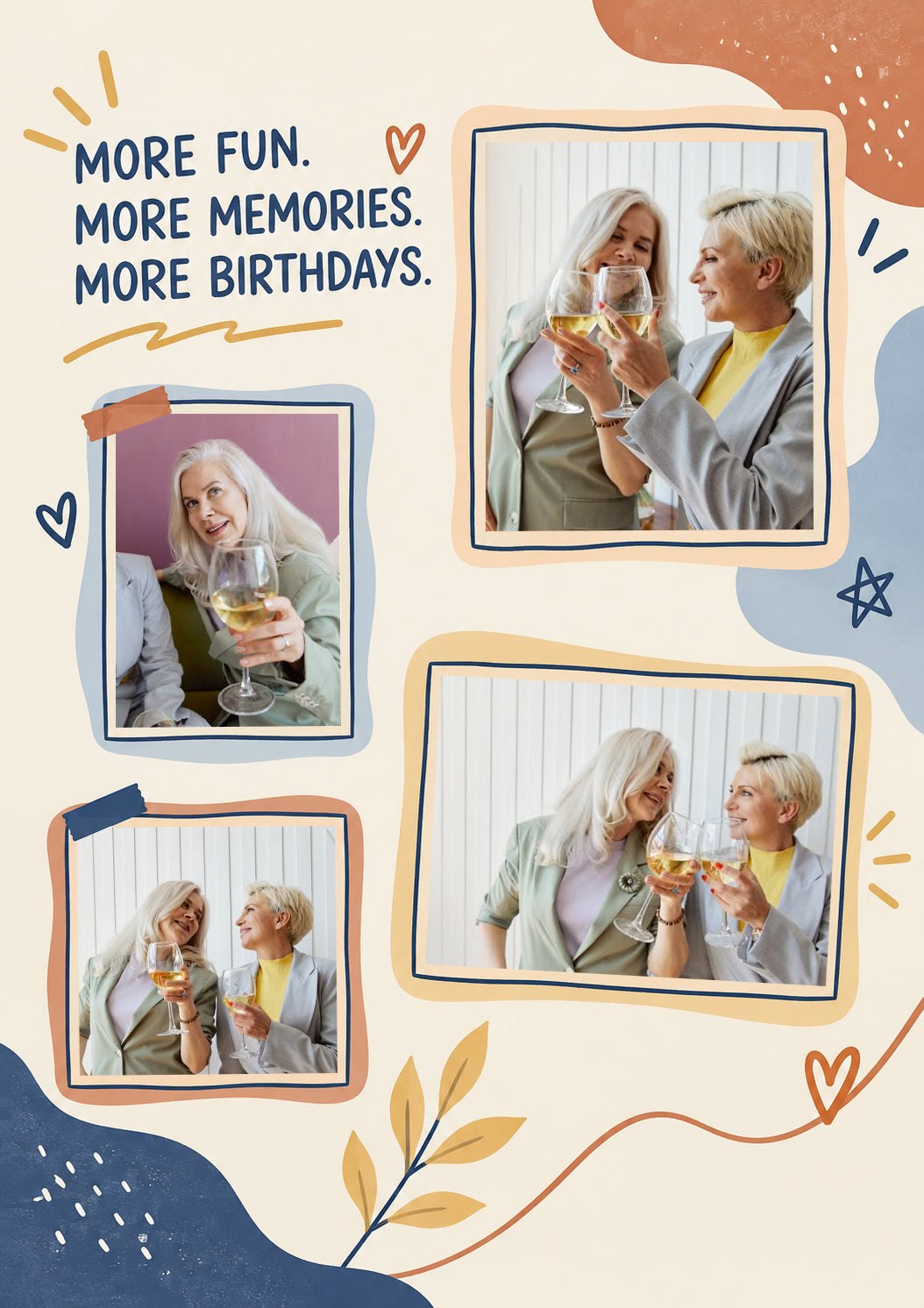 More Fun More Memories Photo Upload Birthday Card