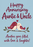 Load image into Gallery viewer, Love Birds on Branch Anniversary Card for Auntie & Uncle
