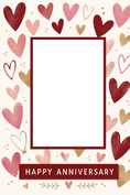 Load image into Gallery viewer, Mum To Be Scattered Hearts Photo Upload Anniversary Card
