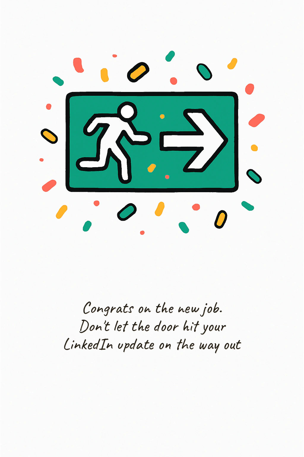 New job Personalised Card